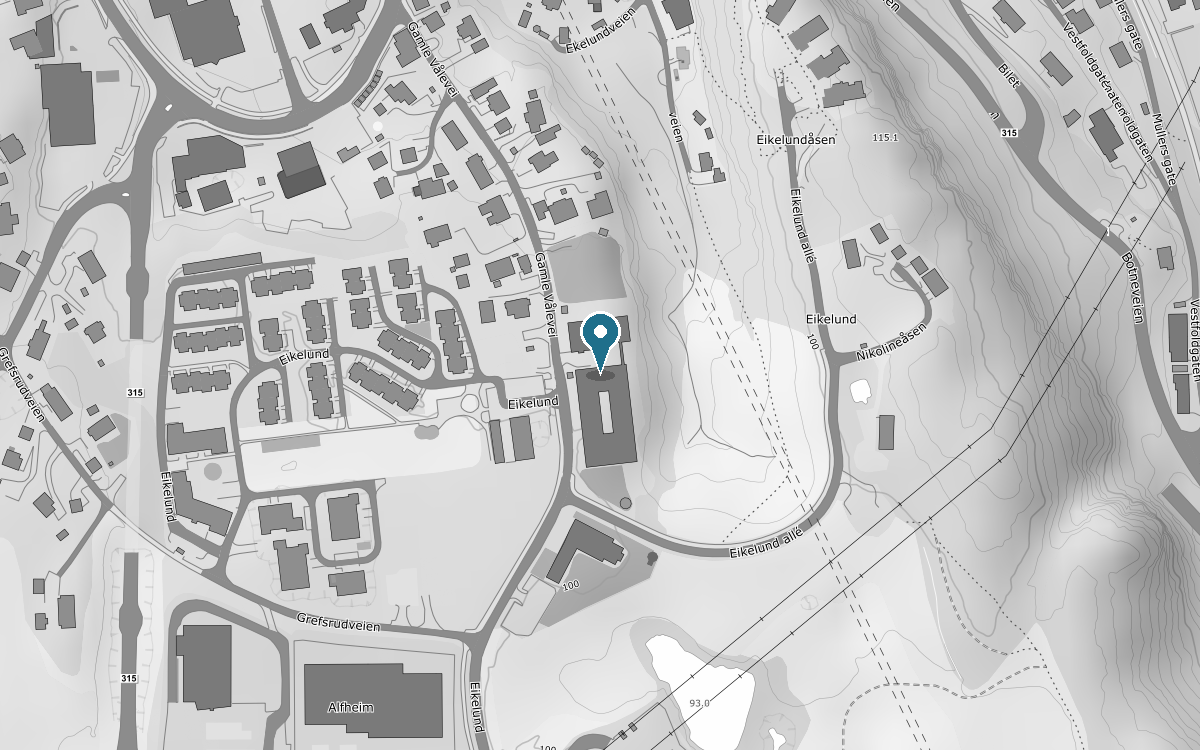 Kart som viser Eikelund 8, 3083 Holmestrand